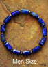 Boho Bracelet, Stretchy Bracelet, Blue Lapis and Purple Amethyst